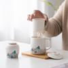Su's Ceramic Guancanghai Office Cup and Tea Caddy Gift Set