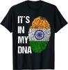Indian Flag DNA Fingerprint India TShirtAnime Graphic Tshirts for Unisex Clothing Women Tees High Quality