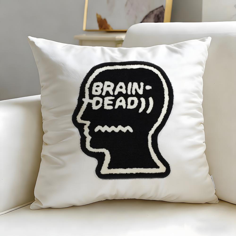 

popular fashion brand Brain Dead Cushion Cover Soft & Easy-Wash Pillow Case – Versatile for Couch, Bed, Travel and Office 30cmx30cm