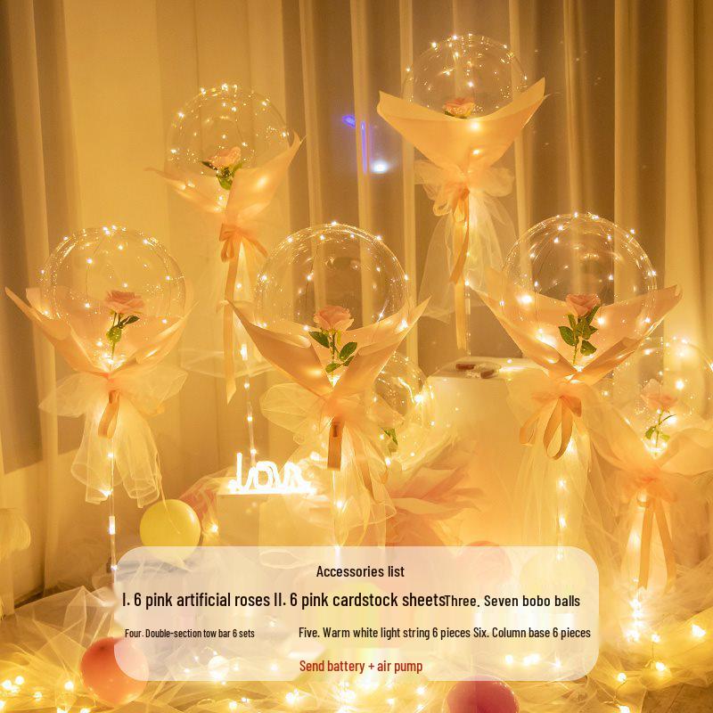Romantic Proposal & Birthday Indoor Balloon Decoration Set