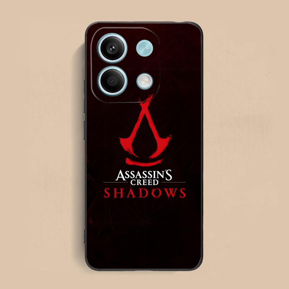 Assassin Shadow Handyhülle für Xiaomi Redmi Note 14 13 12 11 10 9 S A Pro Plus Lite 5G Schwarze Abdeckung Handys Smartphone