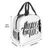 Custom Rock Band Pierce Veil Insulated Lunch Bags for Work School Leakproof Thermal Cooler Lunch Box Women Children