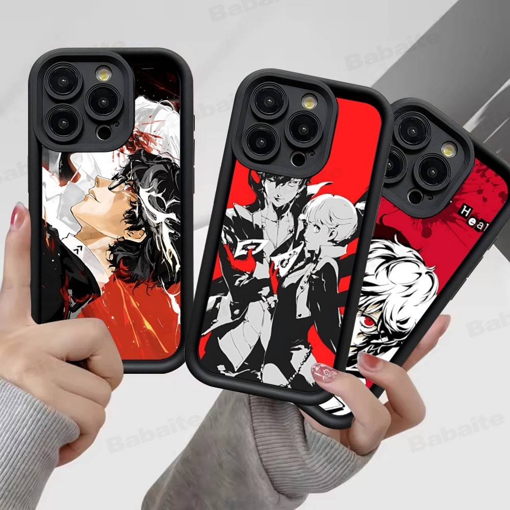 1pc Classic P-PersonaS Video Game Phone Case For IPhone 17 16 15 14 13 12 11 Pro Max Mini Plus Soft TPU Back Cover