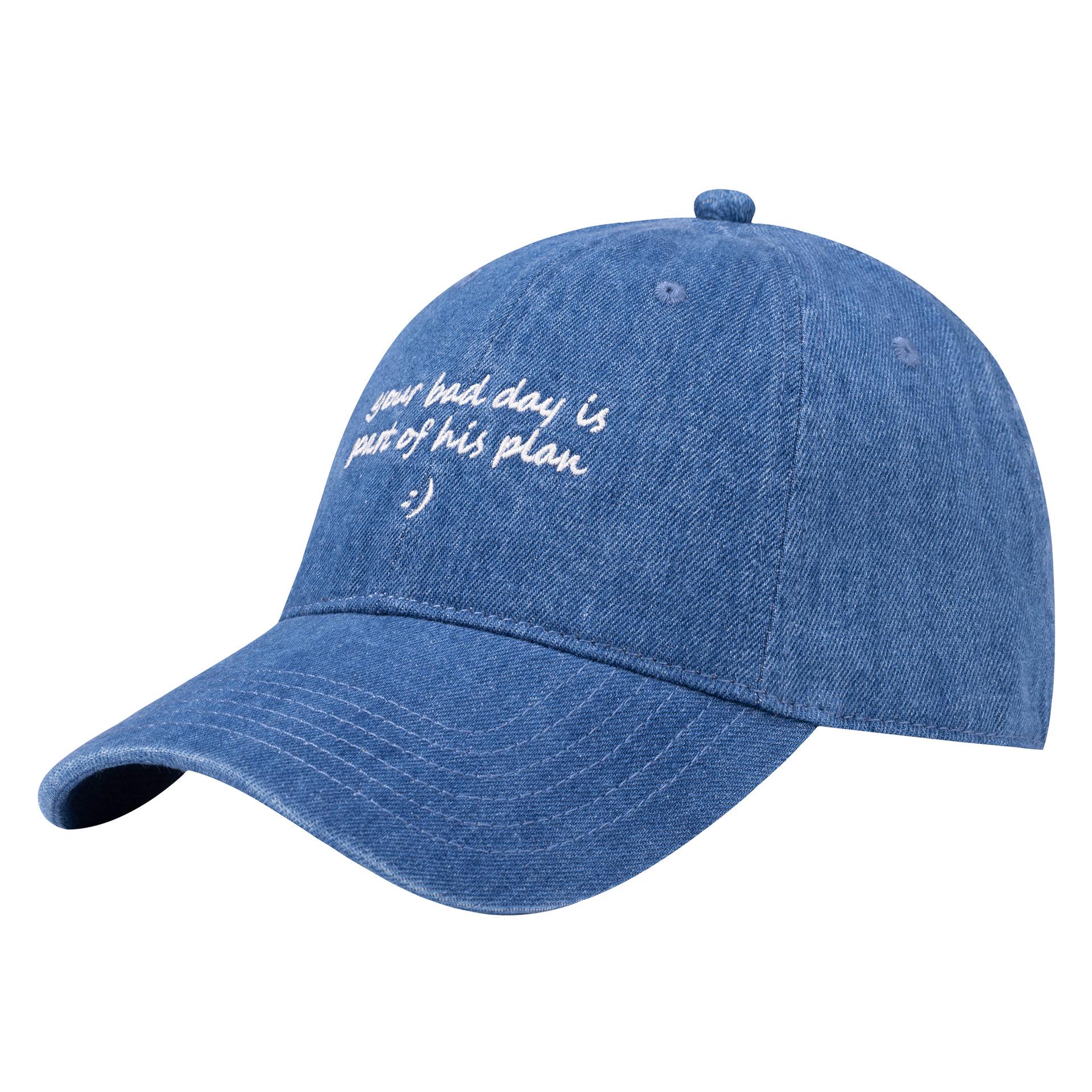 Унисекс модная солнцезащитная джинсовая бейсболка Adjustable (54-58cm)