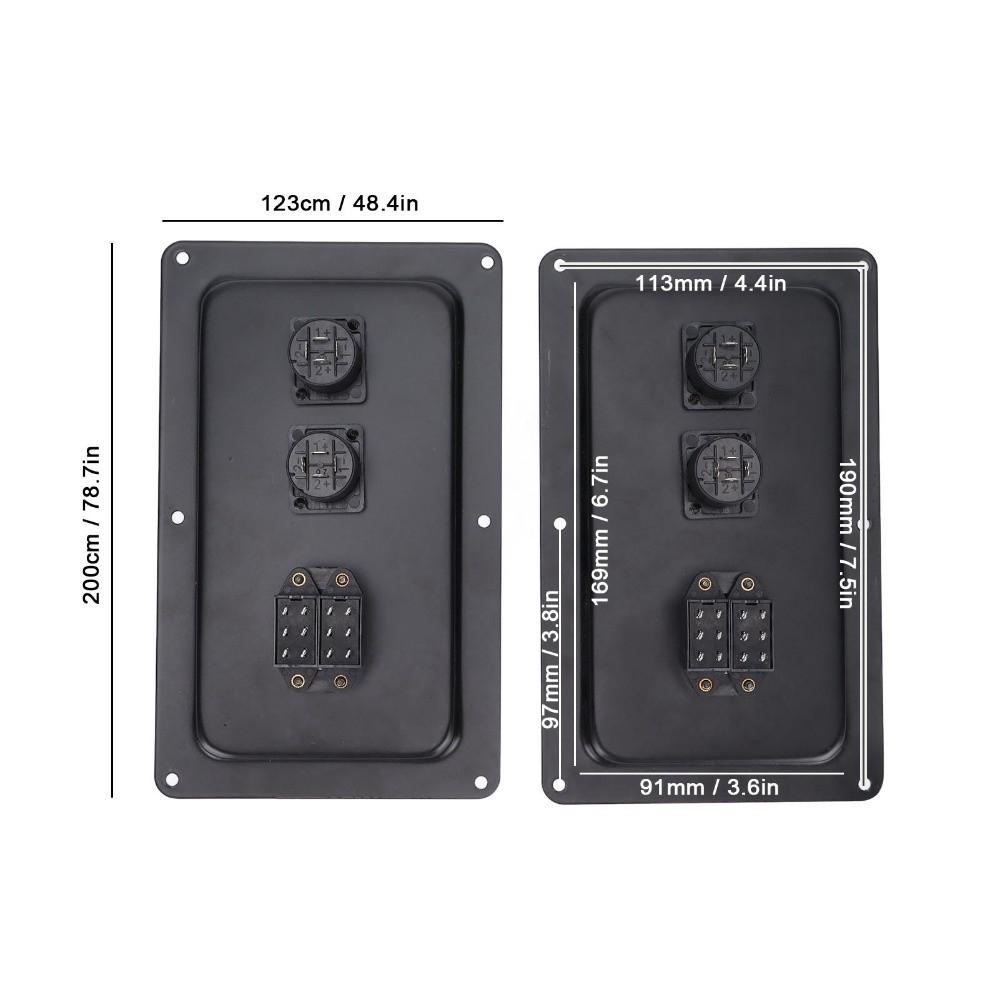 2PCS Iron Speaker Wiring Back Panel Audio Junction Box for 715 725 Stage Speakers Professional Stage