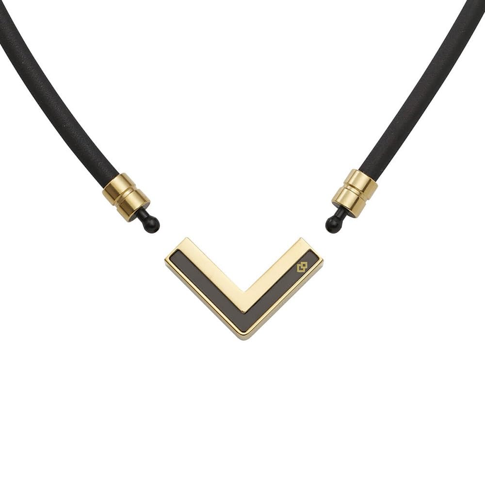 Colantotte TAO Necklace VEGA NEXT Classic Gold x Black L ABARK52L (47cm)