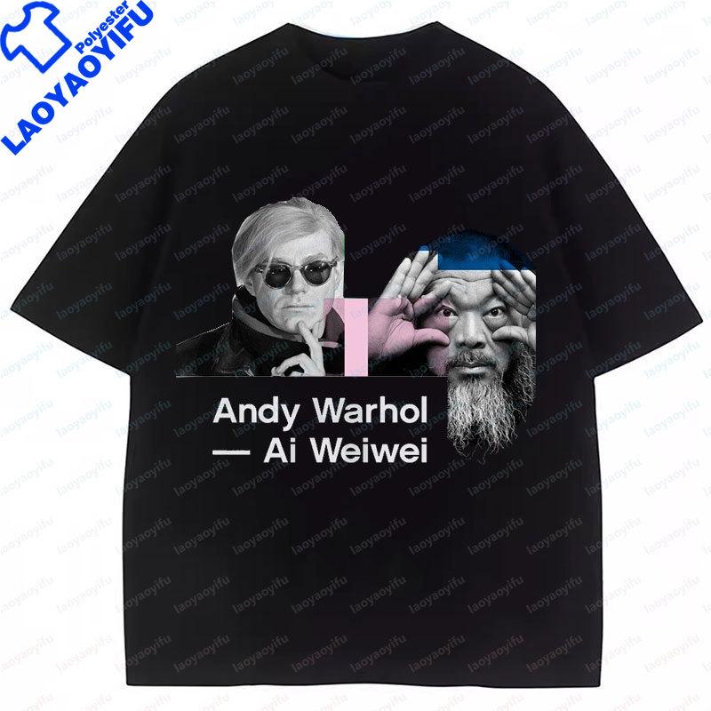The AWarhol Team T Shirt Warhol The A Team Series Andy Warhol Camisetas Vintage Retro Style Oneck Y2k Clothes Short Sleeve Tee S
