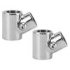 Boat Handrail Fitting 60 Degrees  316 Stainless Steel Polished Finish Stylish Look 3 Way Tee Handrail Pipe