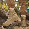 High-Top Outdoor Tactical Desert Hiking Shoes Men High Quality Big Size 39-47 Casual Sneakers Male Non-Slip Trekking Snow Boots