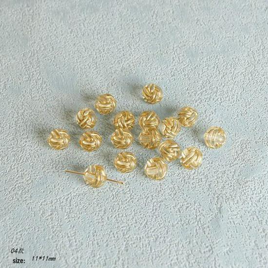 Retro 02 Gilded Beads: Transparent White Beading for DIY Jewelry & Accessories