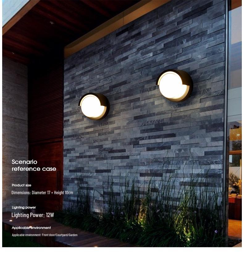 Waterproof LED Motion Sensor Wall Light for Outdoor Hotel, Garden, Villa, Balcony, Courtyard