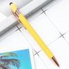 20-200 pens Wholesale Metal Ballpoint Pen Touch Screen Pen Office School Advertising Pen Custom Logo Text Laser Engraving