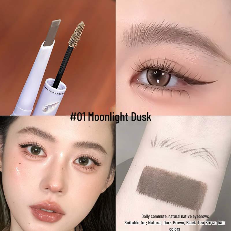 Двусторонний карандаш и гель для бровей CAPPUVINI: Стойкий, натуральный, многоцелевой усилитель бровей. Eyebrow Pencil: 280mg + Brow Gel: 2g