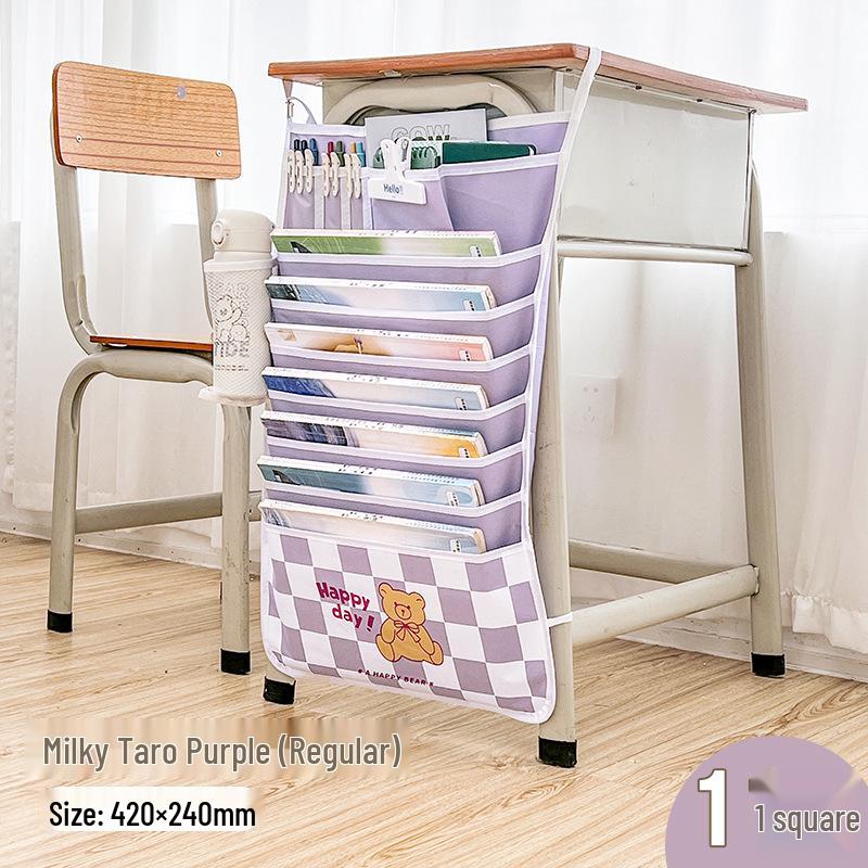 Fresh Color Hanging Book Bag & Desk Organizer for High School Students