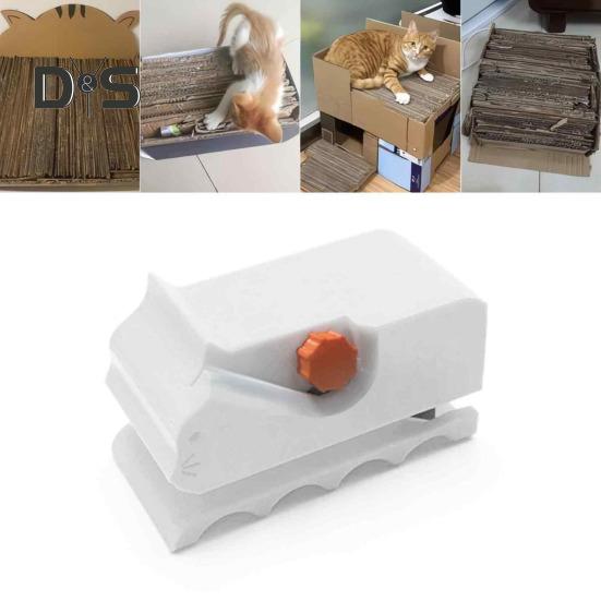 Cutter de carton pentru zgârierea pisicilor, tăietor de formă de pisică imprimat 3D, instrument de reciclare a cartonului portabil pentru zgârierea pisicilor DIY