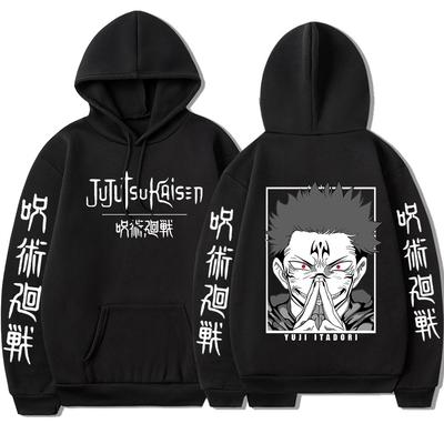 Anime Jujutsu Kaisen Hoodie Manga Ryomen Sukuna Graphic Hoodies Vintage Oversized Hooded Long Sleeves Cotton Men Women Clothes