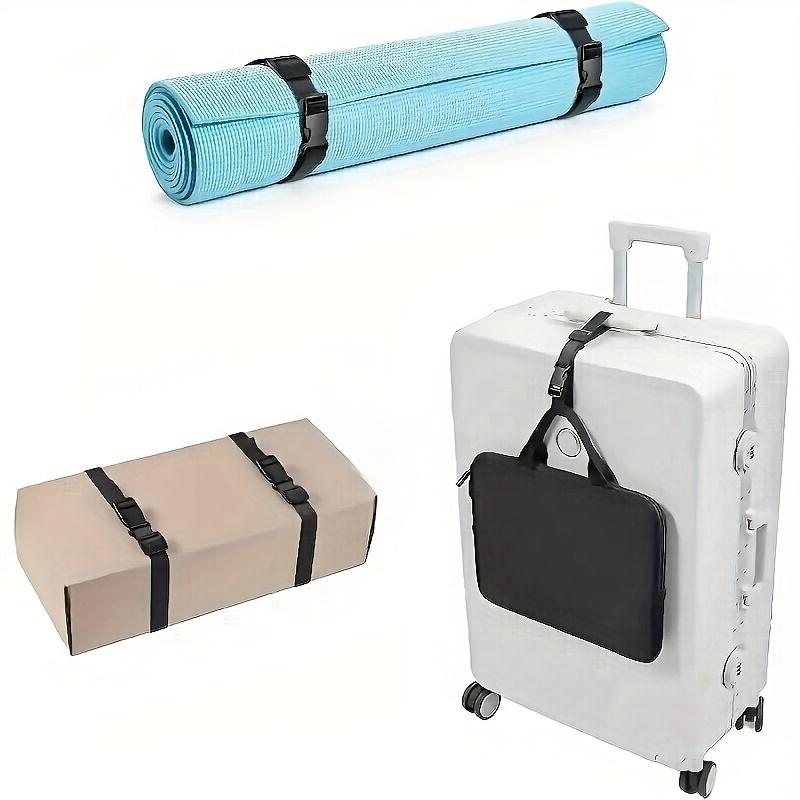 Justerbara nylonremmar med metallspänne - Slitstarka elastiska rep för resa, camping och lastsäkring, Flerfunktionella säkerhetsbälten