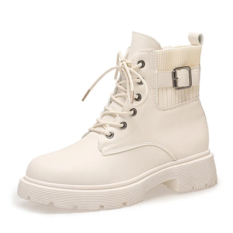 Martin boots women's feet show small height British wind fried street shoes short boots small new boots versatile