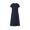 FILA Heritage Fashion Classic Retro Simple Casual Elegant Relaxed Versatile Comfortable Fitted Woven Midi Short Sleeve Dress Women dress F11W628313FDB