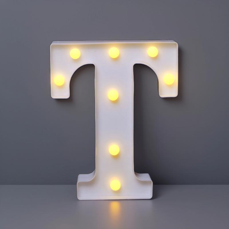 22cm LED Letter & Number Lights for Events - Perfect for Birthdays & Proposals.