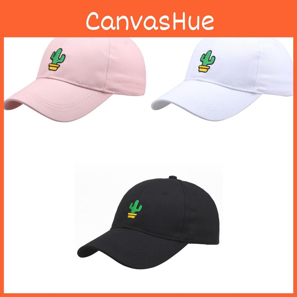 Plant Potted Cactus Embroidered Baseball Cap Men Women Outdoor Casual Travel Hat