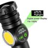 1/2PCS COB LED Multi-Function Flashlight With Side Rechargeable Light USB Charging Adjustment Portable Outdoor Camping Flashligh
