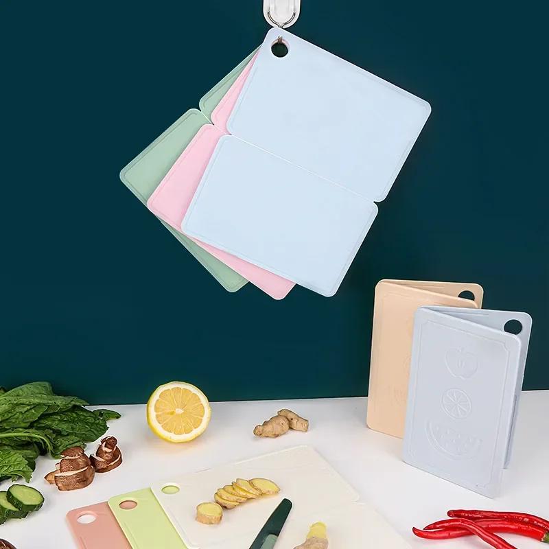 Fold Durable PP Cutting Board Non-slip Vegetable Fruit Chopping Board for Home Kitchen Camping Cuttingboard Easy To Clean Carry