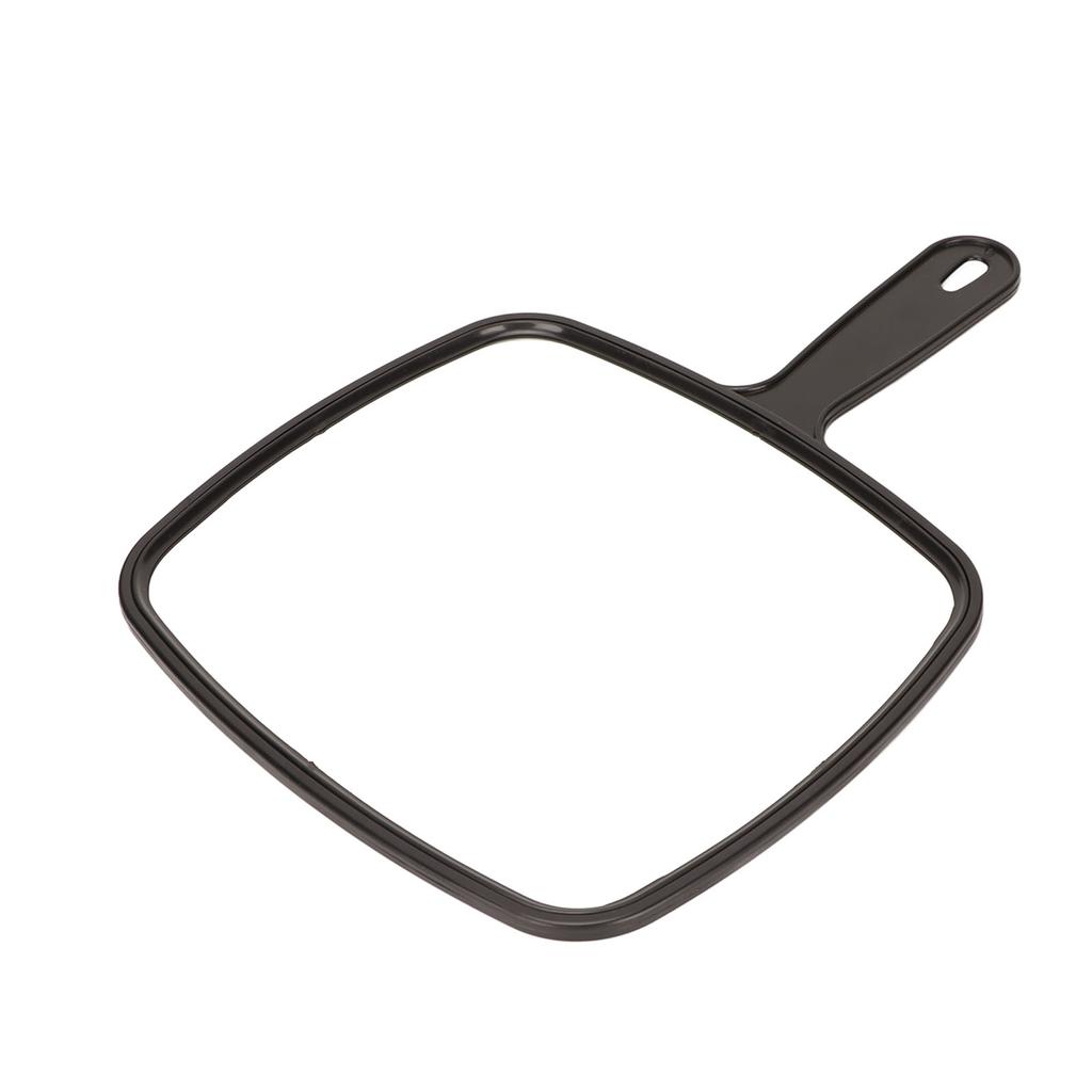 Handle Shaving Mirror Quadrate High Definition Mirror Anti Slip Handle Design Hand Mirror for Hair Salons