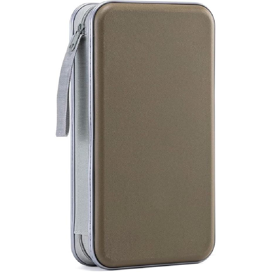DVD Case, 96 Capacity CD Case Portable CD Holder Storage Hard Plastic DVD Wallet Holder Organizer For Car