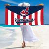 Cleveland Indians Print Beach Towel, Large Soft Quick Dry Towel for Beach Camping Swimming