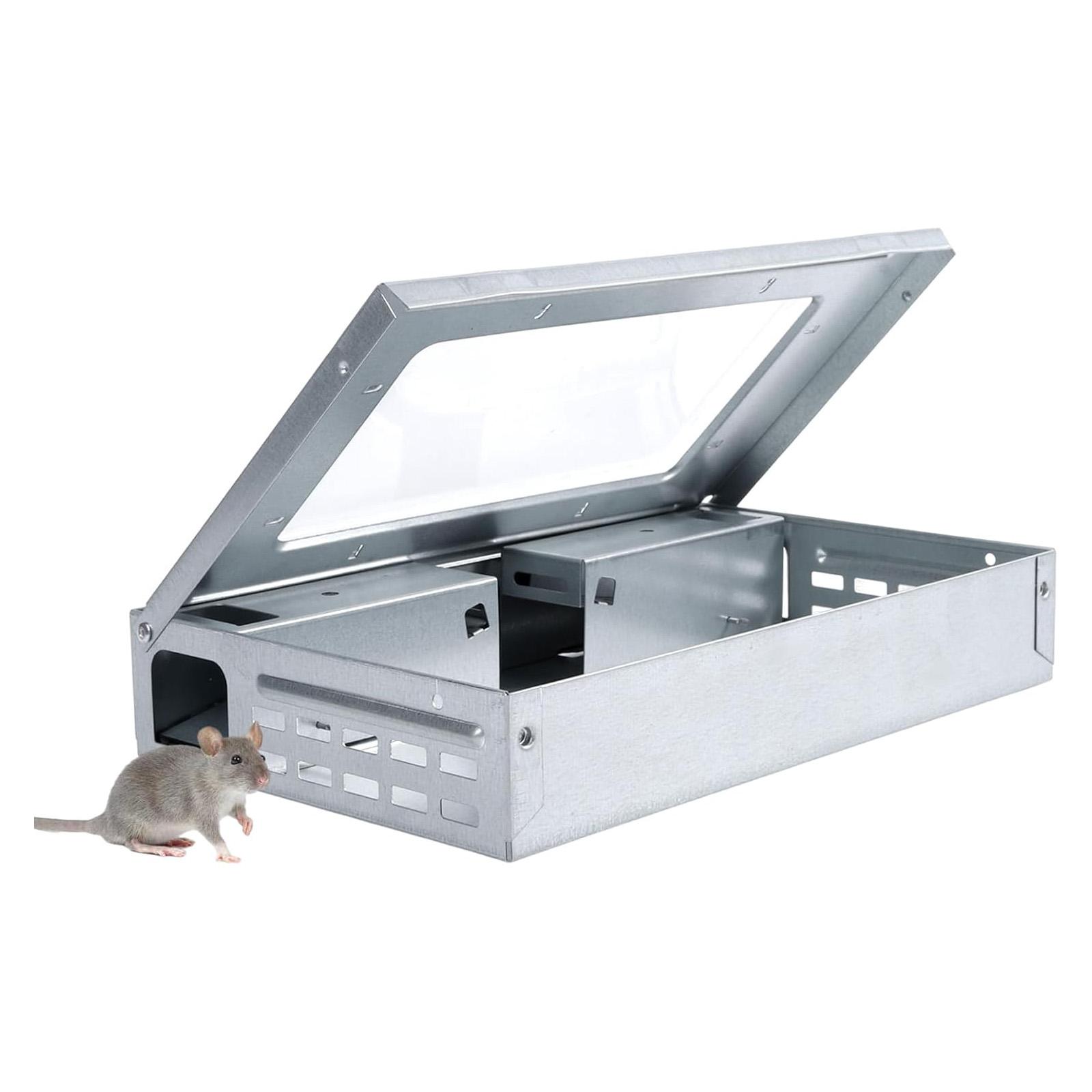 

Гуманные мышеловки для дома, Живая мышеловка для улицы для борьбы с вредителями, Безопасная ловушка для отлова и выпуска мышей для гаража и сарая 1