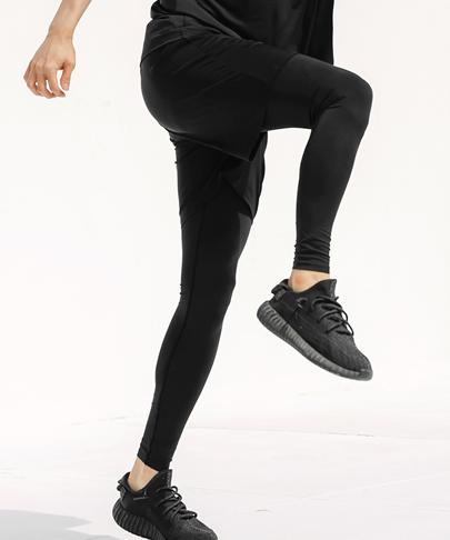 Tyubeuteuli Men'S 2-In-1 Multi Pants Water Leggings A601 Black