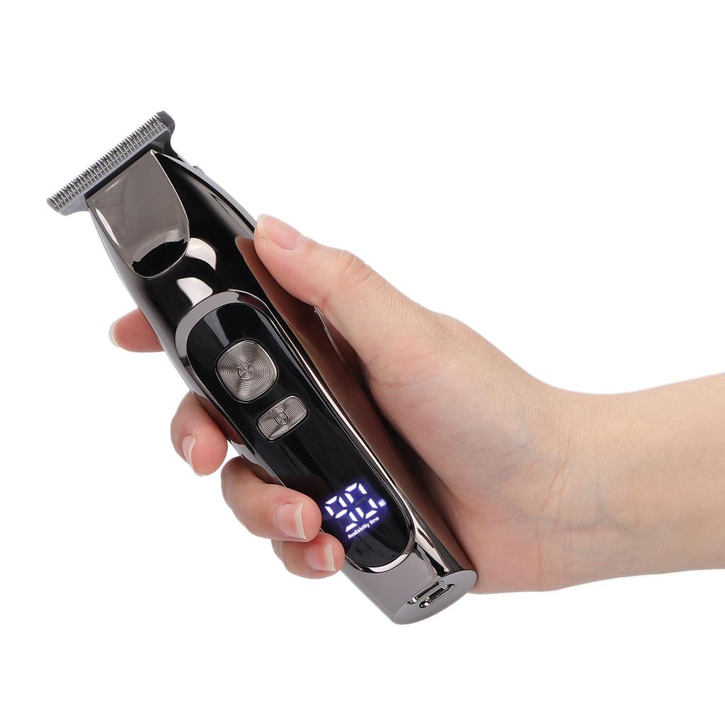 Professional Electric Hair Clippers Baber Hair Cutting Clipper LCD Display Hair Grooming Trimmer