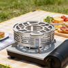 Pare-vent pour réchaud de camping portable en acier inoxydable pour la cuisine en plein air Protection contre le vent Petite taille