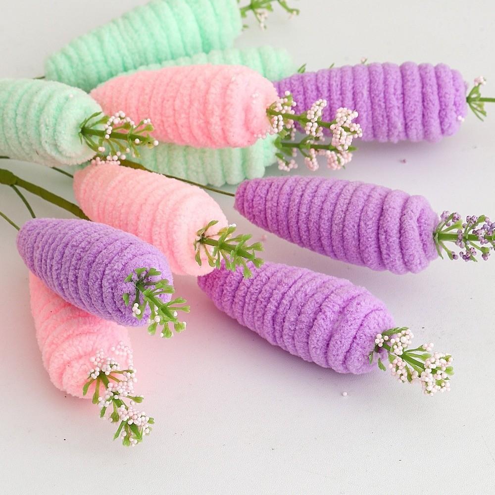 Colorful Easter Foam Radish Branch Easter Theme Handicraft Realistic Carrot Sprigs Exquisite Ornament Carrot Bouquet Branch