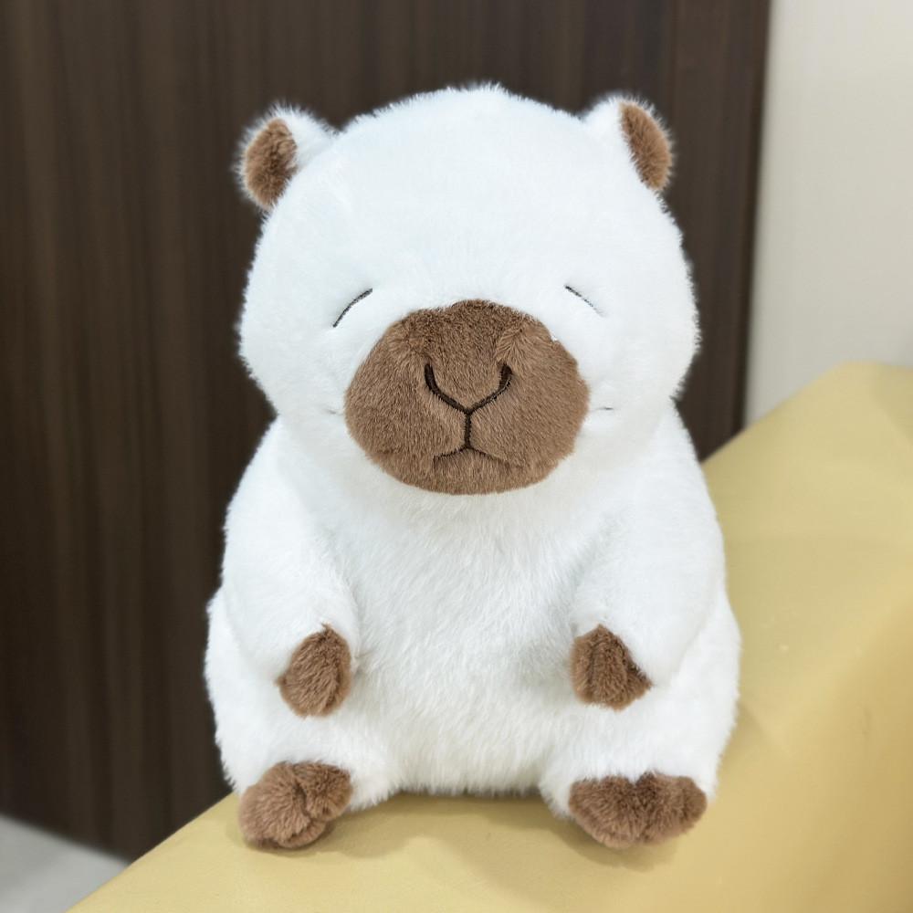 Plüsch-Capybara-Spielzeug mit weichem Kurzflor für Feiertagsdekoration und als Geschenk