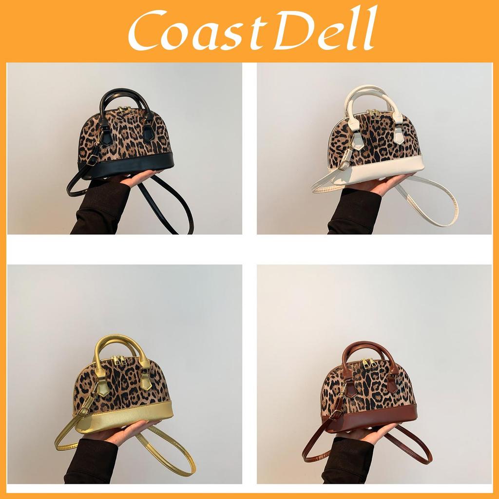Minimalist Leopard Pattern Clutch Bag With Zipper Closure For Street Style Looks