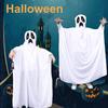 Yousheng Crianças Halloween Cape Ghost Cosplay Casa Mal-Assombrada Halloween Party Performance Costume Totalmente coberto Adulto Masquerade Poncho com capuz