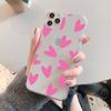 FHNBLJ Love Heart Phone Case For iPhone 14 13 12 11 Pro Max Mini X Xs XR 6 7 8 Plus SE 2020 Transparent Case