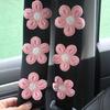 1pc Flower Shoulder Pad Car Seat Belt Small Interior Decoration Protection Cartoon Creative Insurance Cover Car Accessories