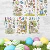 Spring Window Clings Easters Window Sticker Anticollision Window Clings Decal Large Easters Eggs Window Glass Decors