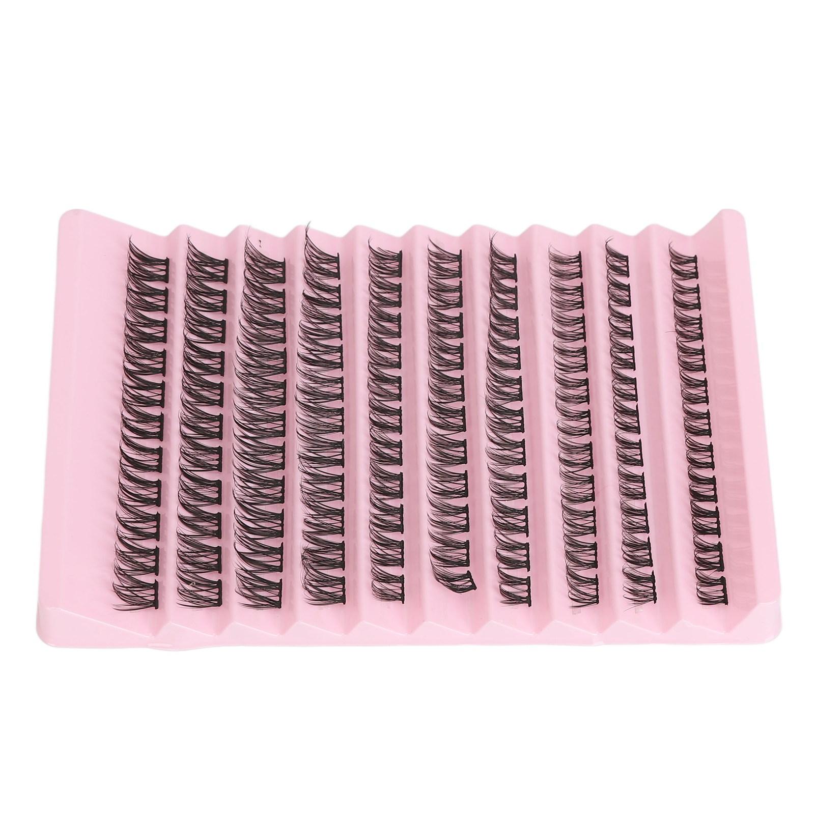 

Individual Eyelashes DIY Realistic Synthetic Fibre Lightweight Strong Adhesive Cluster Eyelash Extensions 001