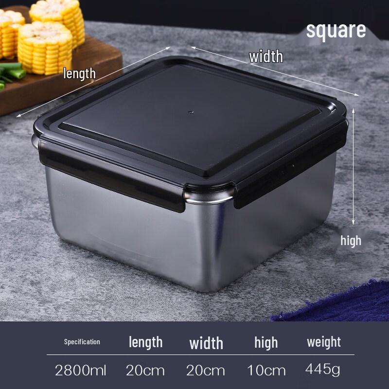 DM 316 Stainless Steel Sealed Lunch Box