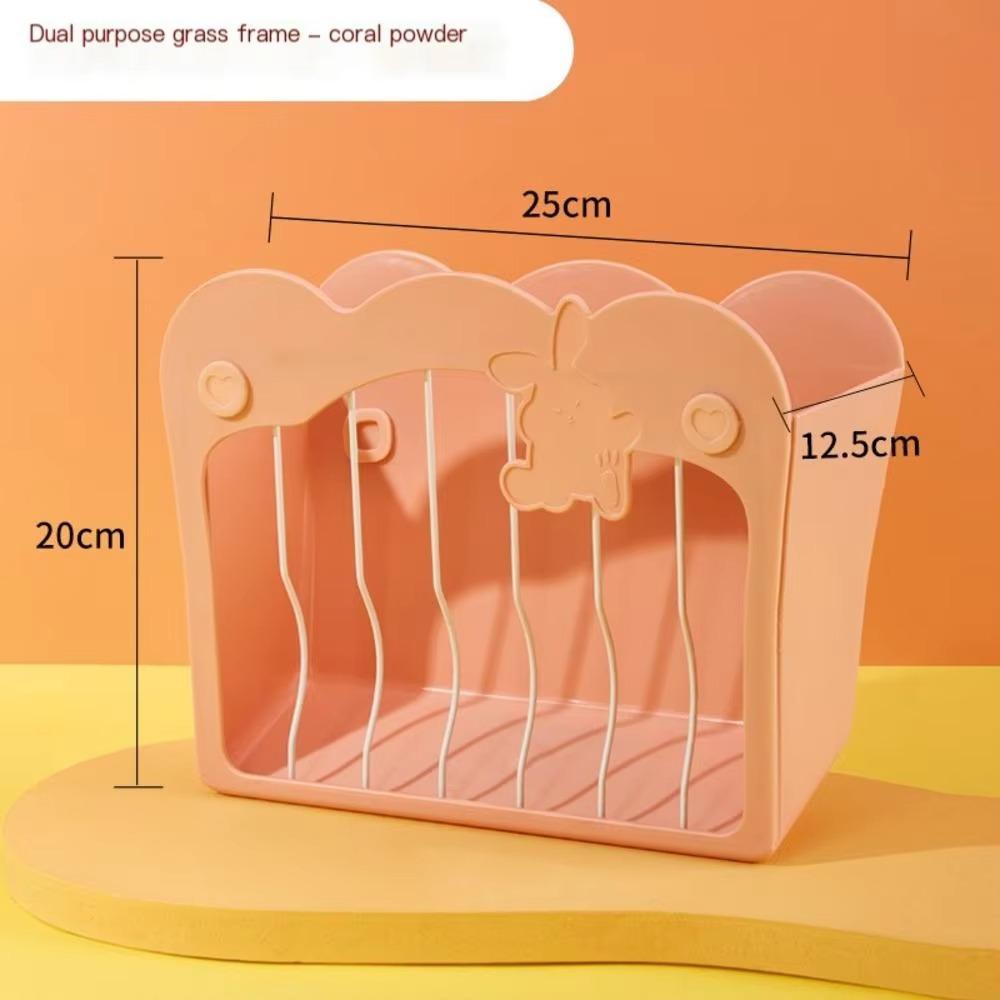 

Кормушка для кроликов большой вместимости, подвесная, стойка для корма для мелких животных, подарки, корзина для травы