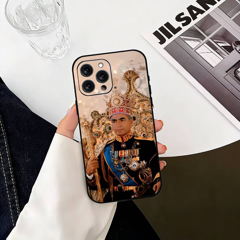Mohammad R-Reza Pahlavi-I Phone Case For iPhone 17,16,15,14,13,12,11 Plus,Pro Max,XS,Soft Silicone Black Cover
