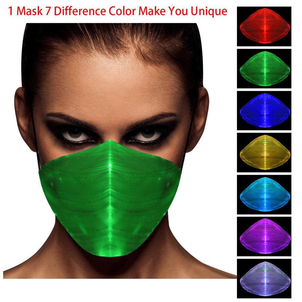 Buy LED Light Up Mask Luminous Masks For Women Men USB Rechargeable ...