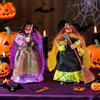 Witch Statue for Halloween Decor Small Hanging Witch Figurine Spooky Halloween Witch Ornaments Statue Set for Haunted