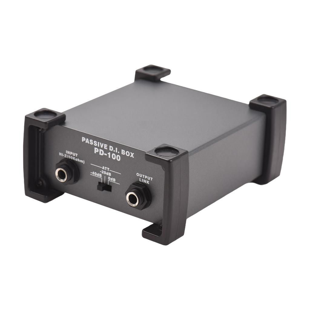 1 Channels Passive DI-Box Unit Hum Eliminator 1/4"" Instrument Direct Box To XLR Professional