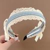 Korean Fairy Elegant Lace Bow Headband Adjustable Non-slip Hair Hoop Fashion U Shape Headwear Women Girl Hair Accessory