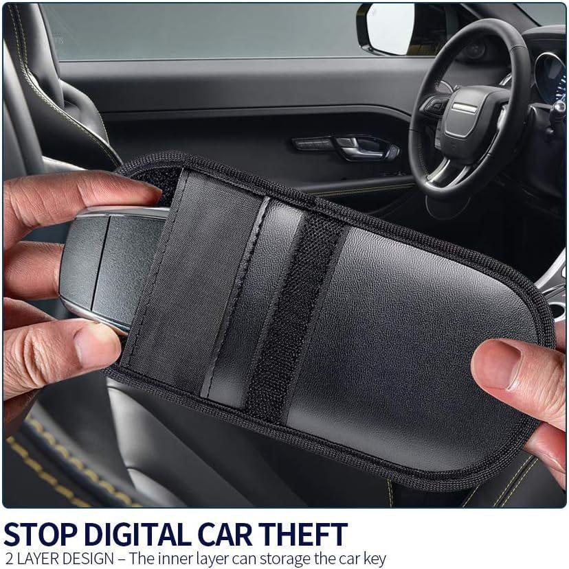 RFID Car Key Shielding Buckle: Anti-Theft Faraday Bag & Signal Blocker